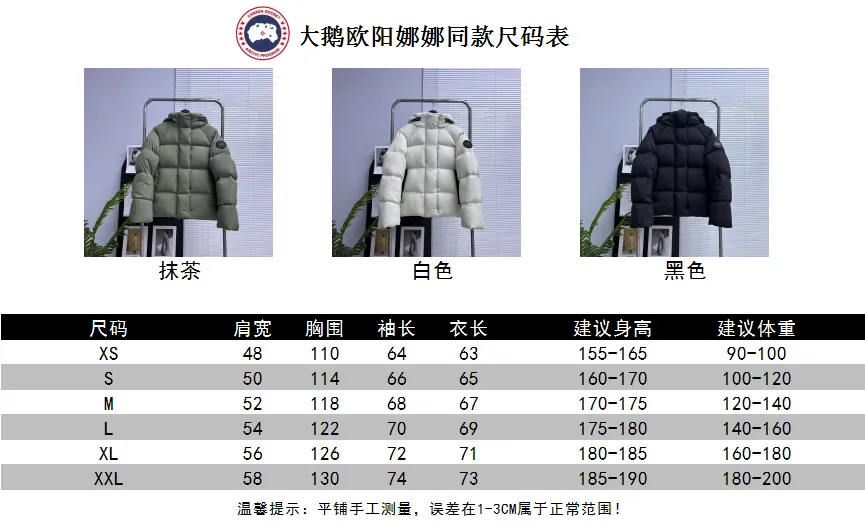 Size chart P800